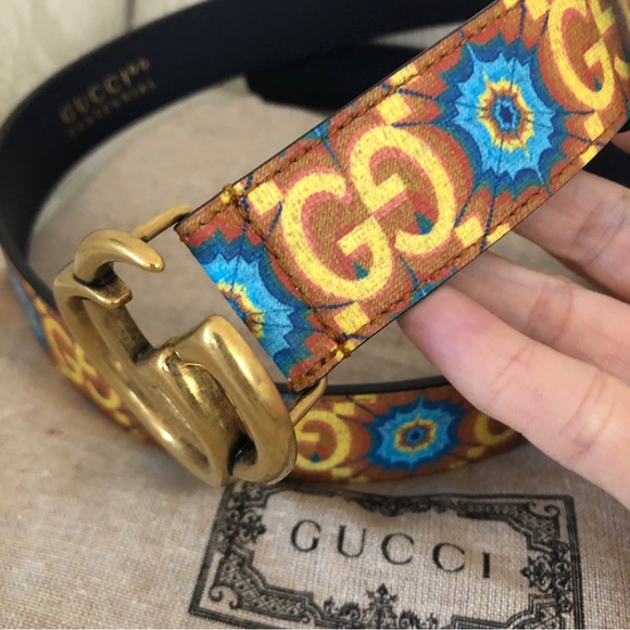 NWT Gucci 100 Centennial Leather Belt GG belt. Size 75/30 Style 625839 - Picture 5 of 9